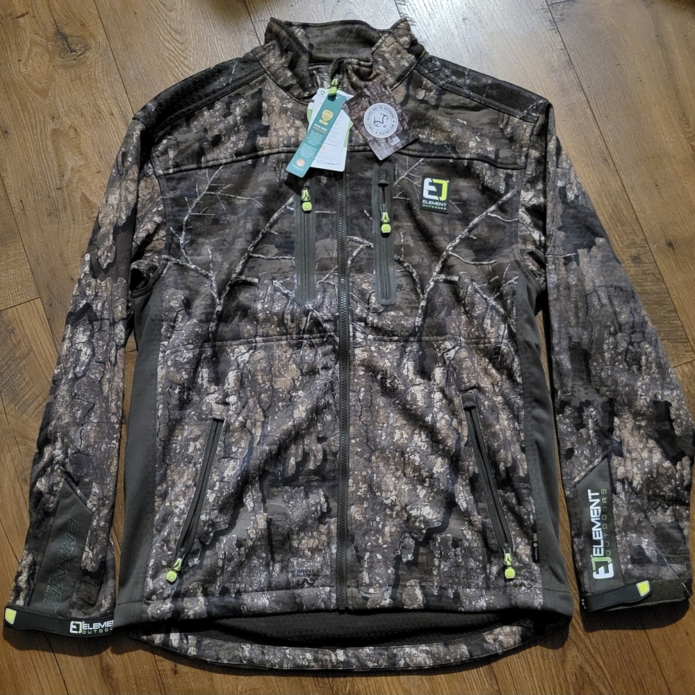 Element Outdoors Prime Series Mid Season jacket Realtree Timber Sz Lg Hunting